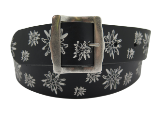 Ledergurt Trach Edelweiss 40mm (11801/120-40.1W)